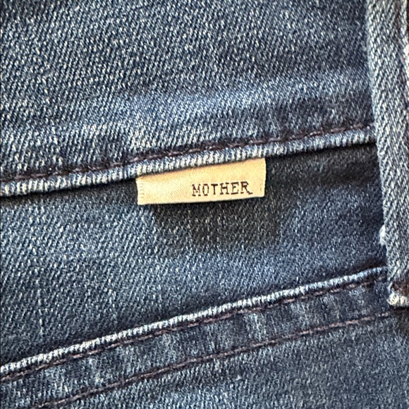 MOTHER Dark Blue Jean Shorts - Picture 5 of 5